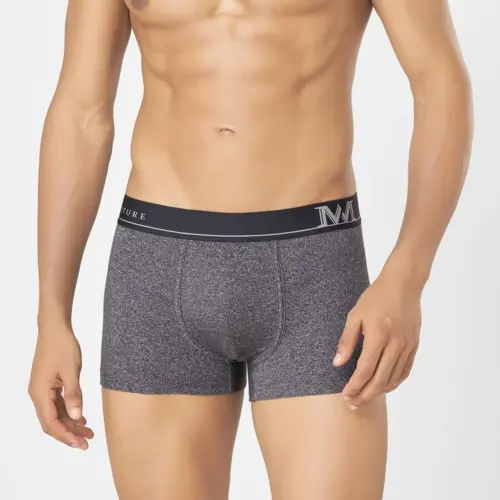 Men's Solid Trunks in Cotton Polyester Blend with Stretch Fit, Cool Touch and  Ultra Soft Waistband 