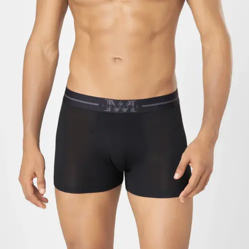 Men's Solid Trunks in Modal & Spandex Blend with  Stretch Fit Cool Touch and Ultra Soft Waistband