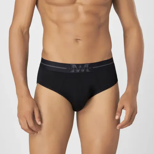Men's Solid Briefs in Modal & Spandex Blend with  Stretch Fit Cool Touch and Ultra Soft Waistband