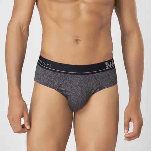 Men's Solid Briefs in Cotton Polyester Blend with Stretch Fit, Cool Touch and  Ultra Soft Waistband 