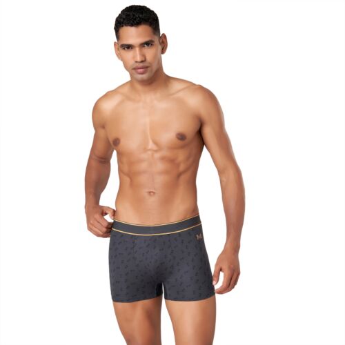 Men's Trunks in Polyester Spandex Fabric with Soft Elastic Waist Band and Signature Emblem