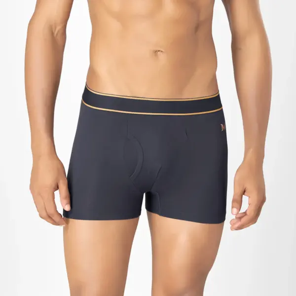 Men's Long Trunks in Polyester & Spandex Blend with Stretch Fit Cool Touch and Ultra Soft Waistband
