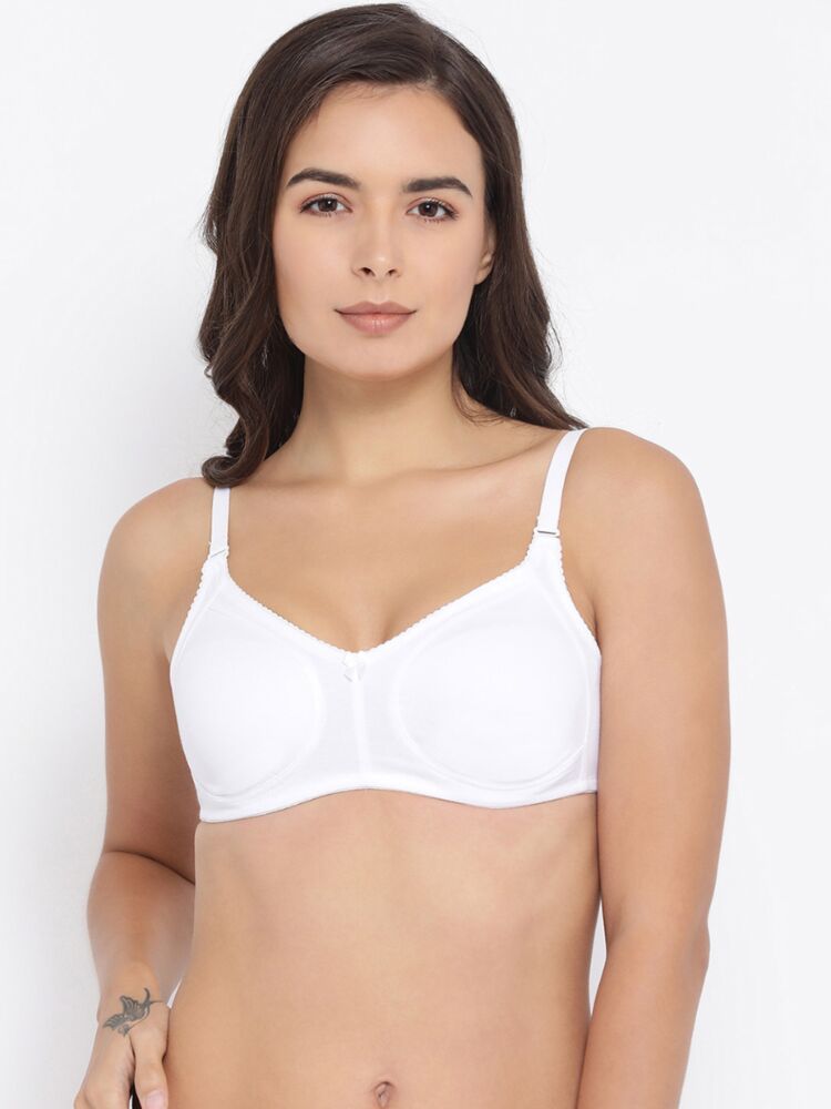 Women's Bra, Cotton fabric with Wire Free Seamless Molded Cups and Adjustable Straps for Great Support and Comfort