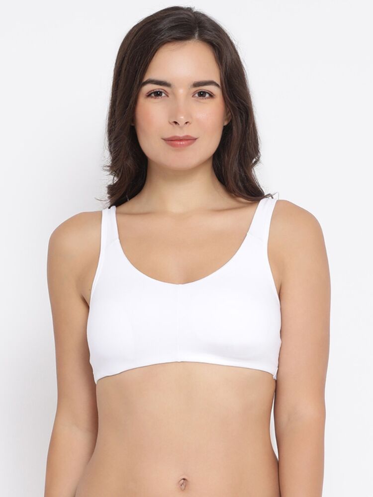 Women's Slip-on Bras in Cotton Stretch Fabric with Lightly Molded Removable Cups