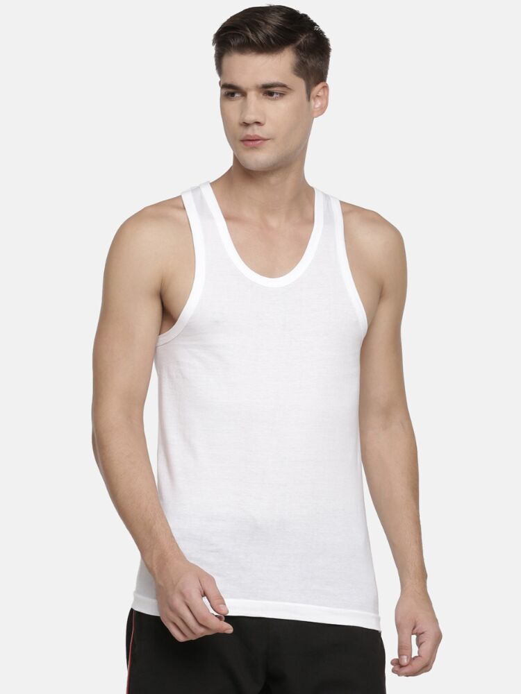 Men’s Vest, Sleeveless Super Combed Cotton with Seamless Fit and Anti-Microbial Finish for everyday comfort