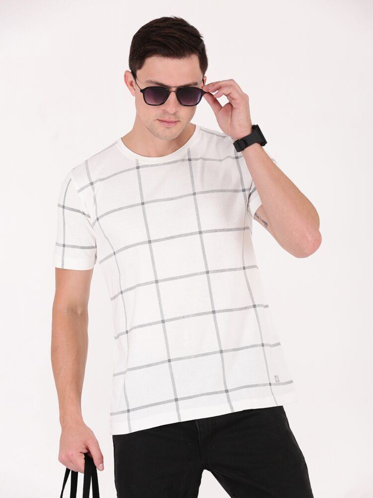 Macroman M-Series Men’s Believer Fashion T-Shirt in Cotton Rich Pique Fabric, Crew Neck Half Sleeve Style