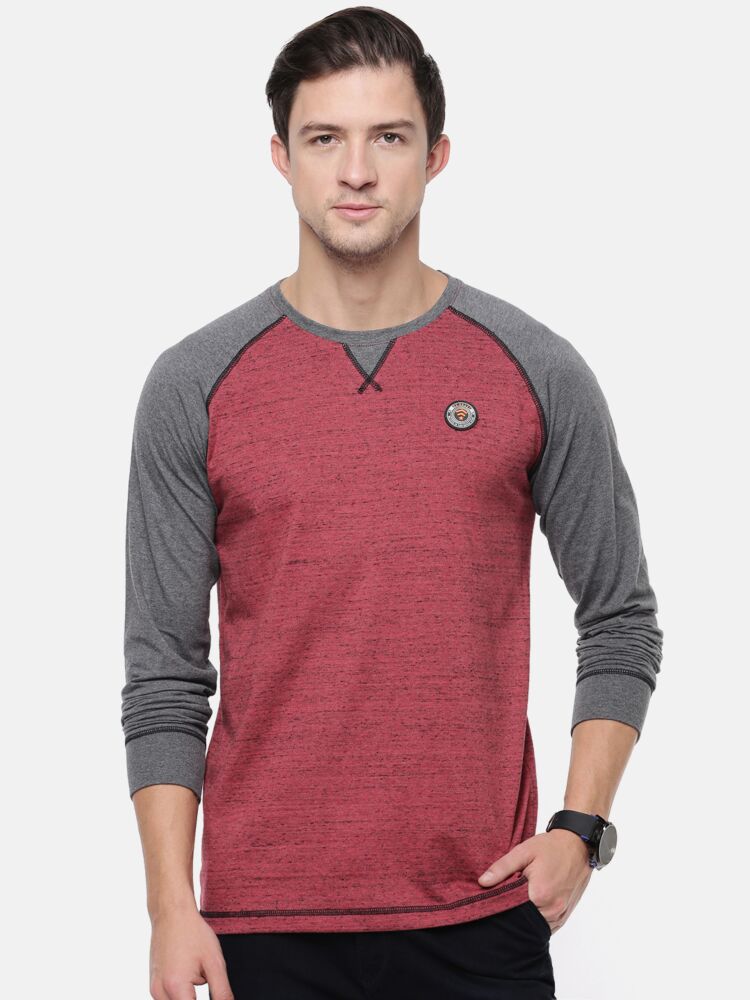 Macroman M-Series Men’s Smartz Basics Stretch T-Shirt in 95% Cotton & 5% Lycra Single Jersey Fabric, Round Neck Full Sleeve Style