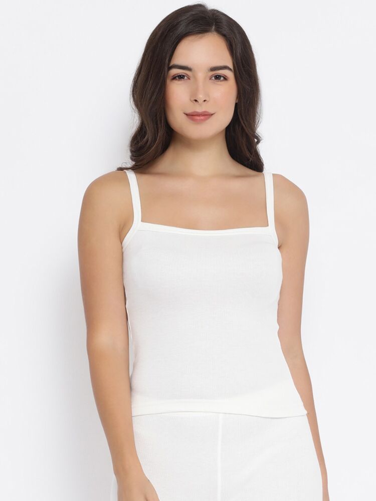 Women's Thermal Spaghetti Tops in Ultra Soft Poly Viscose Cotton Fabric with Warmth Retaining and Moisture Wicking Tech