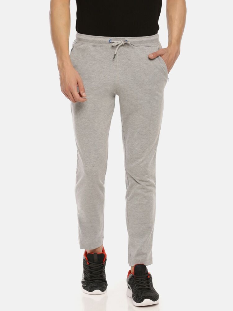 Men's Sporty Trackpants in Cotton Rich Fabric Flat Waistband with Side & Back Pockets for Modern and Sporty look