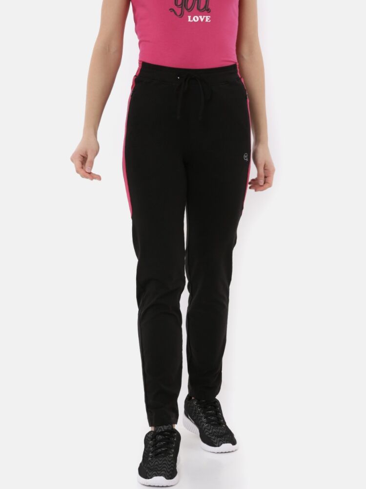 Women's Activewear Pants in Cotton Stretch Fabric with High Stretchability Elastic Waistband and Flat Drawstrings