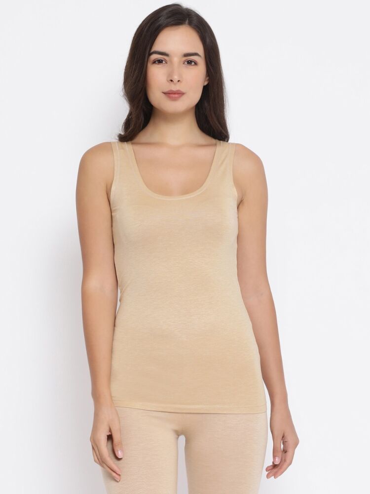 Women's Tank Tops in Cotton Rib Fabric with Firm Fit Styling for Sports or Casual Wear