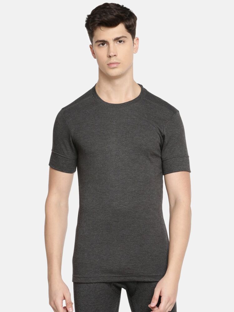 Men's Thermal Upper in Ultra-Soft Pure Cotton Rich Interlock Knit for Superior Warmth