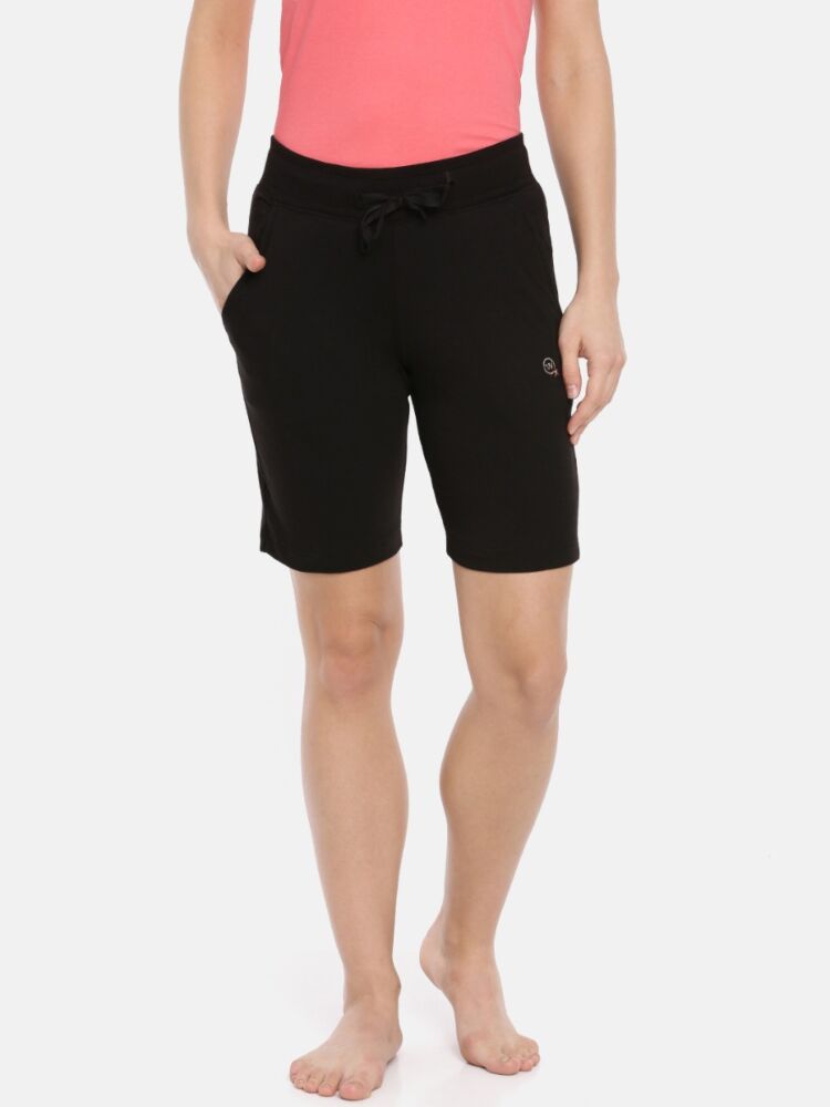 Women's Shorts, Cotton Rich fabric Low Waist  with Front Pockets for Stylish Everyday Comfort
