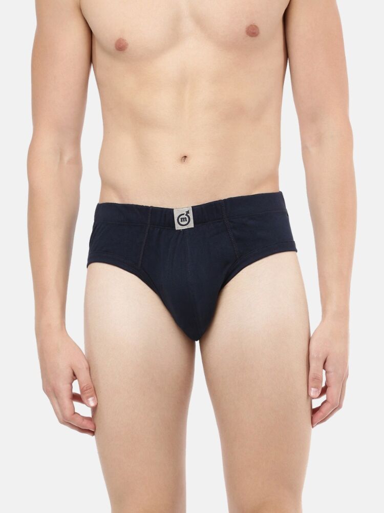 Men's Briefs in Compact Cotton Fabric With Long Pouch and Anti-Microbial Finish