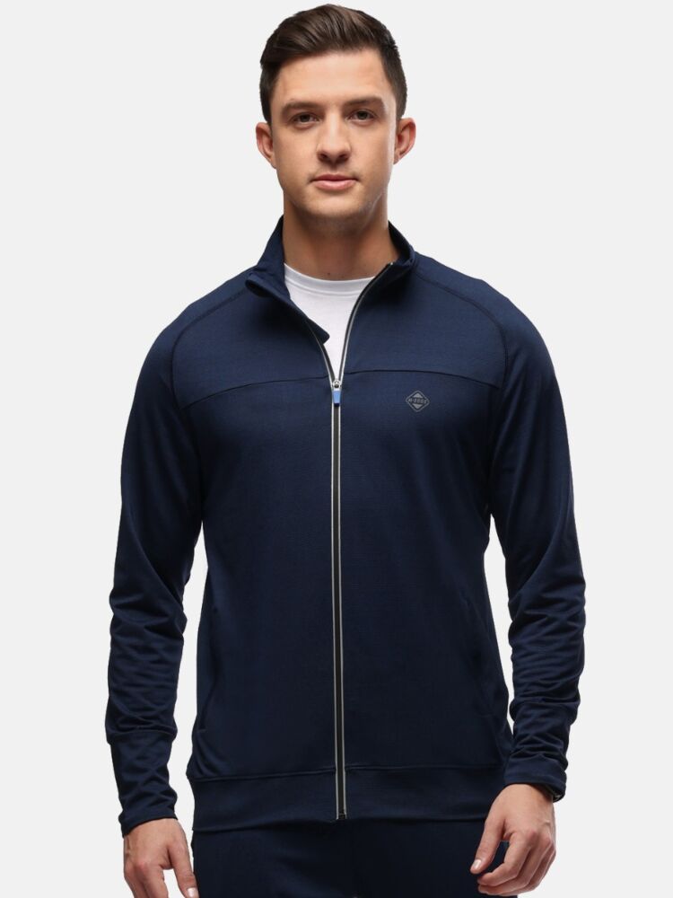 Men's Active Dry fit Jackets Polyester Rich High Stretch Mesh Fabric with Sweat-Wicking Tech