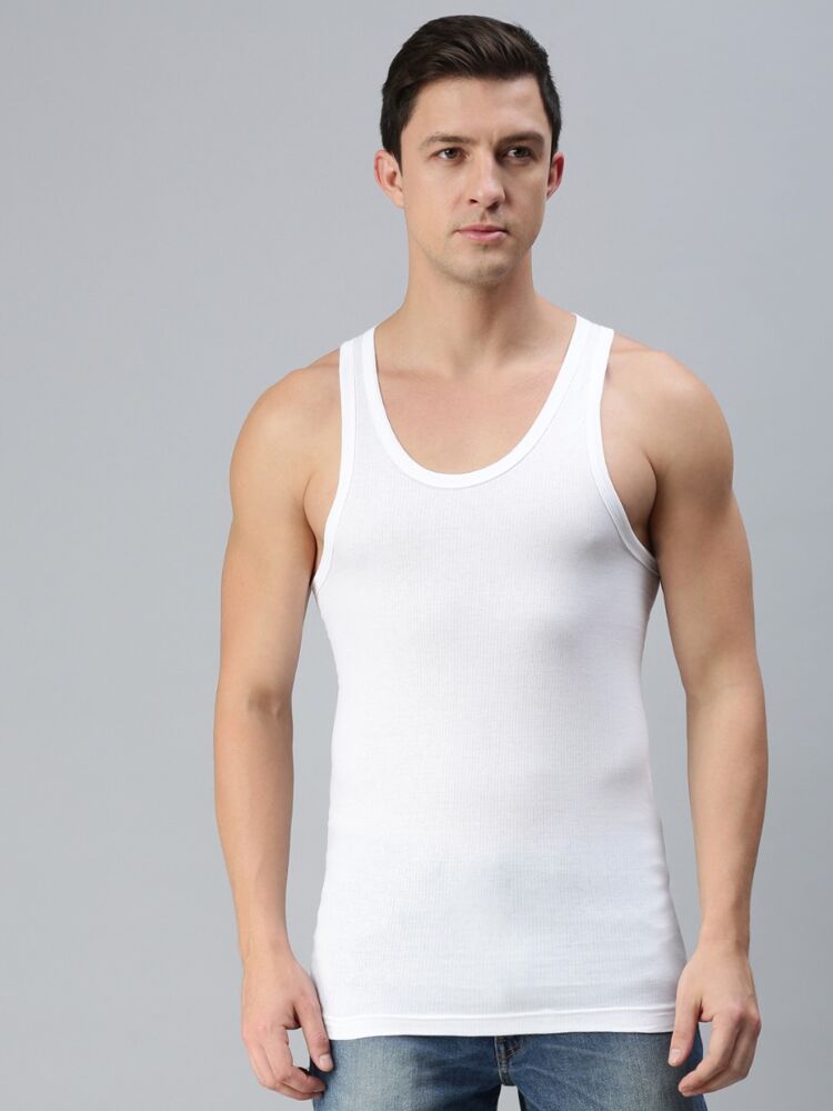 Men's Vests Combed Cotton Seamless Fit Classic Cut For Perfect Comfort (Pack Of 2)