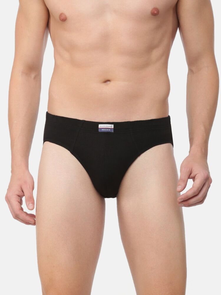 Men's Briefs in Cotton stretch Fabric with Low Rise Fit Elastic Waistband for Enhanced Flexibility