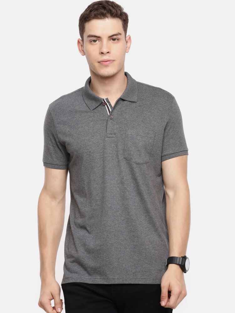 Macroman M-Series Men’s Smartz Basics Cuffed Polo T-Shirt in Cotton Rich Single Jersey Fabric, Half Sleeve Style