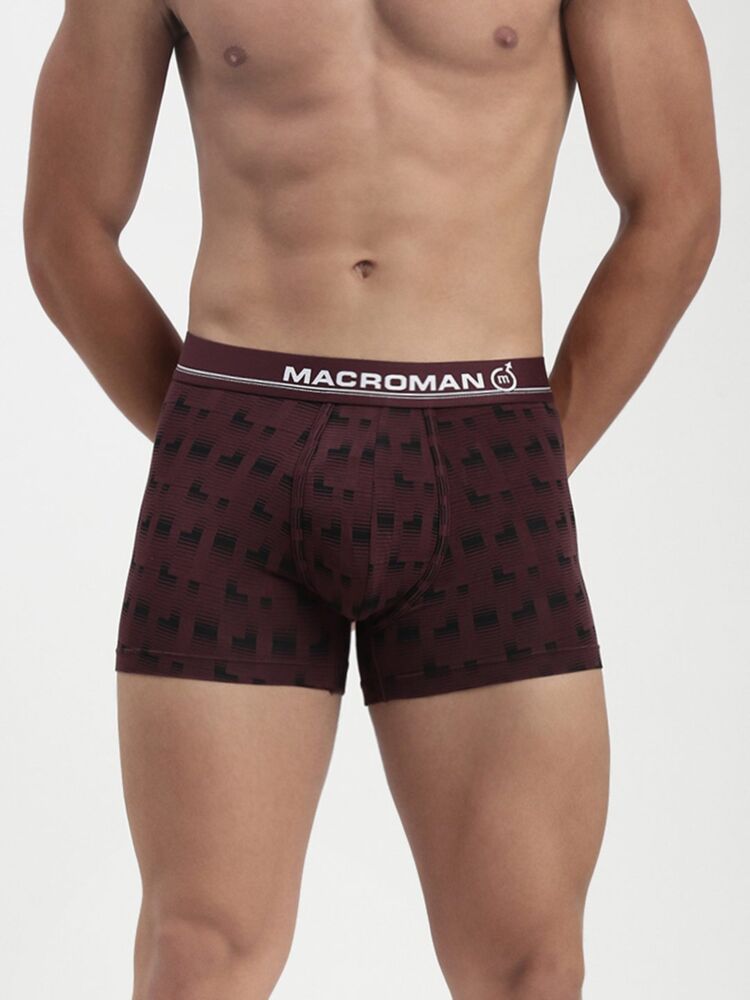 Men’s Micromodal Spandex Trunk – Low Rise, Trendy Prints