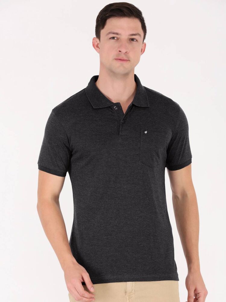 Macroman M-Series Men’s Smartz Basics Polo T-Shirt in Cotton Rich Single Jersey Fabric, Half Sleeve Style