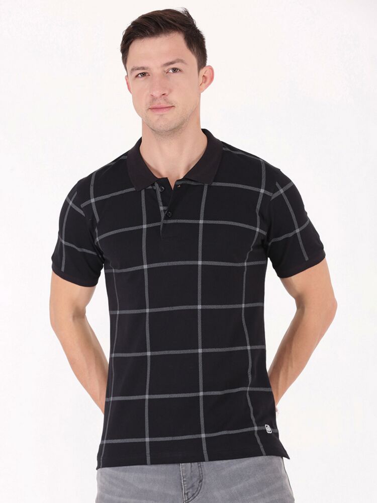 Macroman M-Series Men’s Fashion Polo T-Shirt in Cotton Rich Pique Fabric, Half Sleeve Style