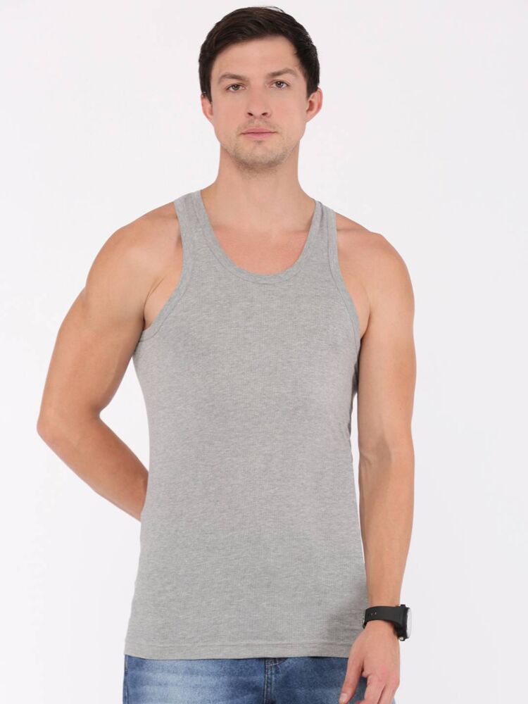 Men's Vests Combed Cotton Seamless Fit Classic Cut For Perfect Comfort