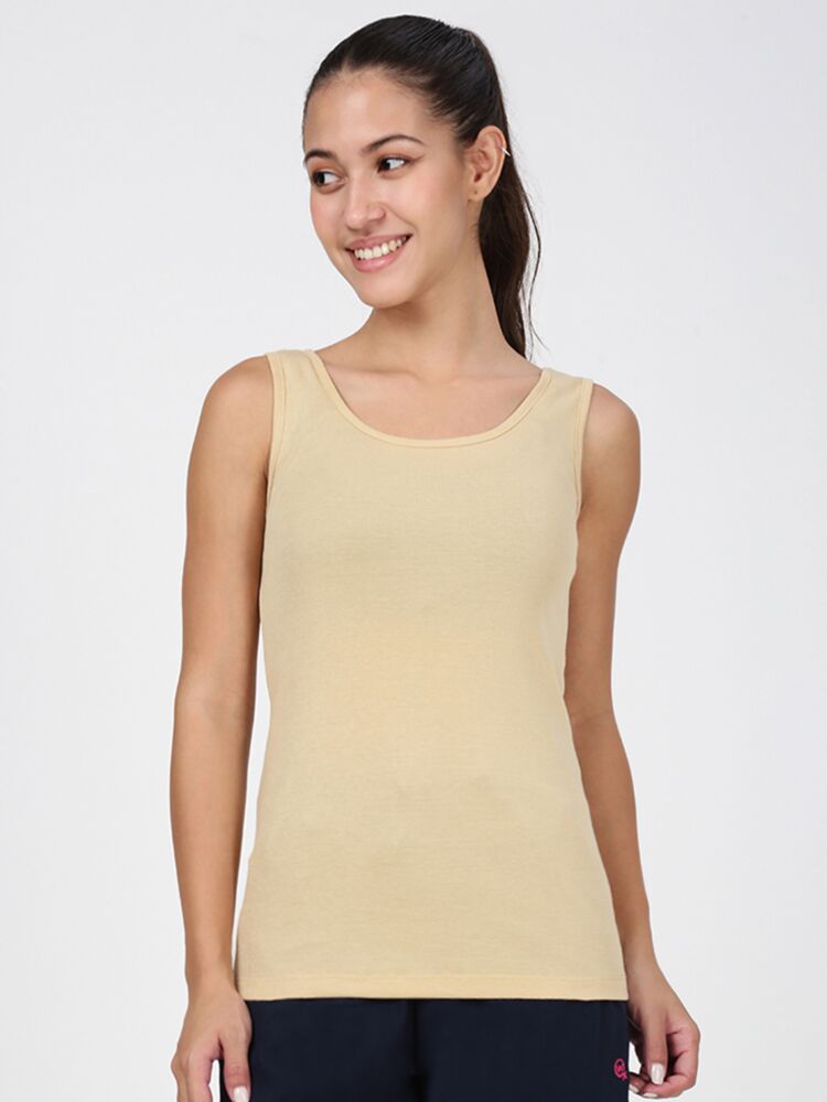 Macrowoman W-Series Women’s Racerback Tank Top in 100% Cotton Fabric with Stylish Back Cut and Wide Arm Hole for a Stylish Fit