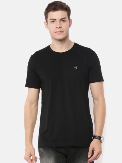 Macroman M-Series Men’s Smartz Basics T-Shirt in Cotton Rich Single Jersey Fabric, Crew Neck Half Sleeve Style