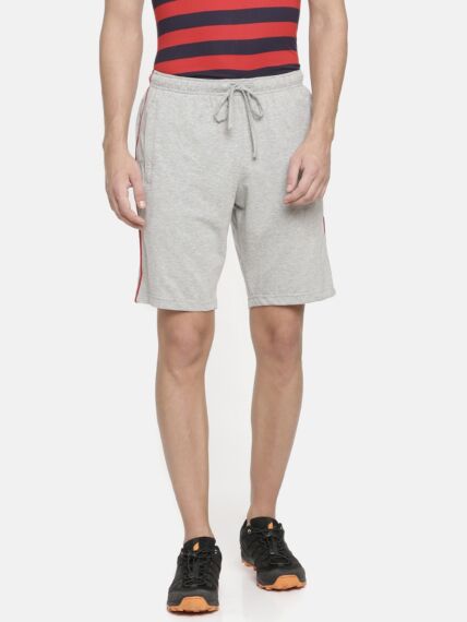 Men's Regular Fit Shorts in Cotton Rich Fabric Broad Waistband with Side Zipper and Back Pockets, for Modern and Sporty look