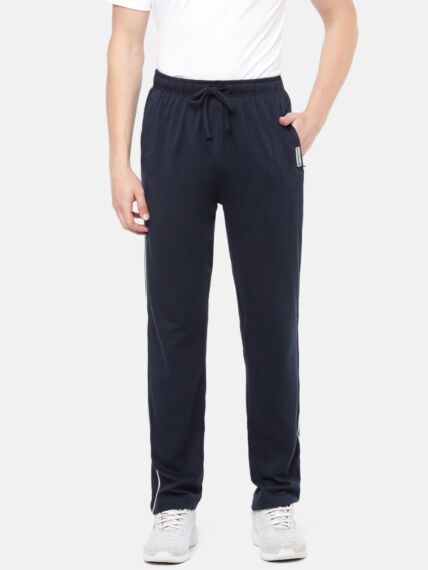 Men's Lounge Pants in Cotton Rich Fabric Durable Elastic Waistband with Zipper Pockets, for Modern and Sporty look