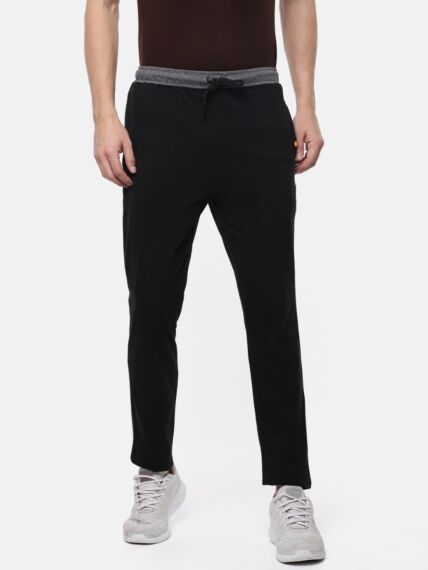 Men's Core Lounge Pants in Cotton Rich Fabric Elastic Waistband with Zipper Pockets, for Modern and Sporty look